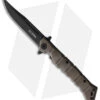Cold Steel Medium Luzon Folding Pocket Knife Dark Earth Brown GFN (4" Black)