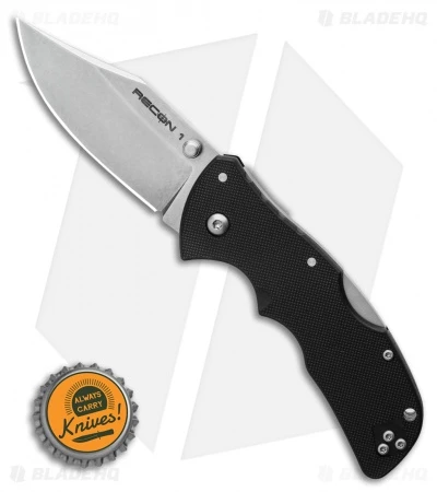 Cold Steel Mini Recon 1 Clip Point Lockback Knife (3" Stonewash) 27TBAC 4 Cold Steel Mini Recon 1 Clip Point Lockback Knife (3" Stonewash) 27TBAC - Image 4