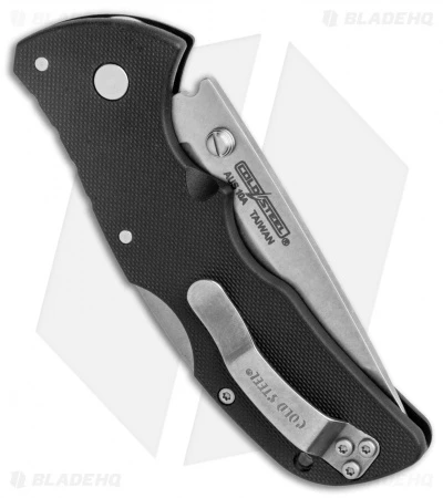 Cold Steel Mini Recon 1 Tanto Lockback Knife (3" Stonewash) 27BAT 3 Cold Steel Mini Recon 1 Tanto Lockback Knife (3" Stonewash) 27BAT - Image 3