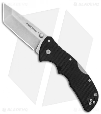 Cold Steel Mini Recon 1 Tanto Lockback Knife (3" Stonewash) 27BAT 1 Cold Steel Mini Recon 1 Tanto Lockback Knife (3" Stonewash) 27BAT