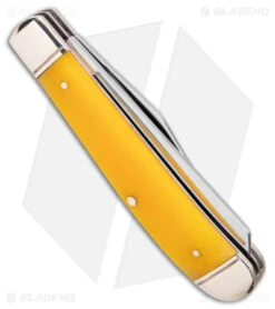 Cold Steel Mini Trapper Slip Joint Knife Yellow Bone (2.7" Satin) 6 Cold Steel Mini Trapper Slip Joint Knife Yellow Bone (2.7" Satin) -Cold Steel Cold Steel Mini Trapper SJ Yellow Bone Satin BHQ 140035 jr side