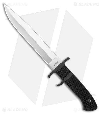 Cold Steel OSS Double-Edged Fighter Fixed Blade Knife (8.25" Satin) 39LSSC 1 Cold Steel OSS Double-Edged Fighter Fixed Blade Knife (8.25" Satin) 39LSSC