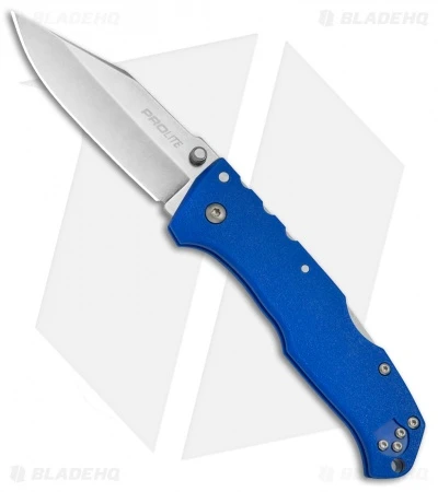 Cold Steel Pro Lite Clip Point Tri-Ad Lock Knife Blue GFN (3.5" Satin) 20NSCLU 1 Cold Steel Pro Lite Clip Point Tri-Ad Lock Knife Blue GFN (3.5" Satin) 20NSCLU