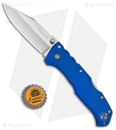 Cold Steel Pro Lite Clip Point Tri-Ad Lock Knife Blue GFN (3.5" Satin) 20NSCLU 4 Cold Steel Pro Lite Clip Point Tri-Ad Lock Knife Blue GFN (3.5" Satin) 20NSCLU - Image 4