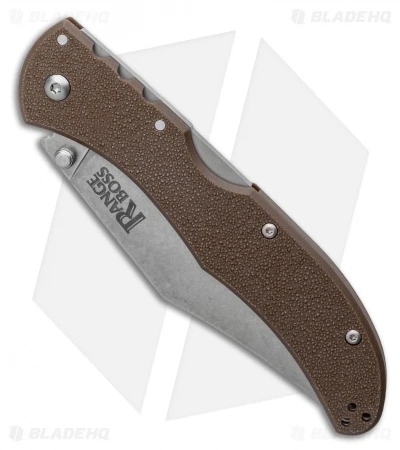 Cold Steel Range Boss Tri-Ad Lock Knife Flat Dark Earth Zy-Ex (4" Stonewash) 2 Cold Steel Range Boss Tri-Ad Lock Knife Flat Dark Earth Zy-Ex (4" Stonewash) - Image 2