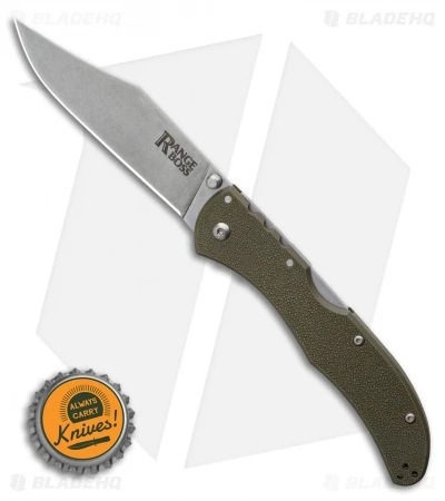 Cold Steel Range Boss Tri-Ad Lock Knife OD Green Zy-Ex (4" Stonewash) 4 Cold Steel Range Boss Tri-Ad Lock Knife OD Green Zy-Ex (4" Stonewash) - Image 4