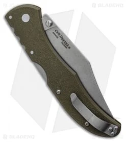 Cold Steel Range Boss Tri-Ad Lock Knife OD Green Zy-Ex (4" Stonewash) 6 Cold Steel Range Boss Tri-Ad Lock Knife OD Green Zy-Ex (4" Stonewash) -Cold Steel Cold Steel Range Boss Tri Ad Lock Knife OD Green Zy Ex 4 Satin 20KR7 BHQ 121190 LS Side