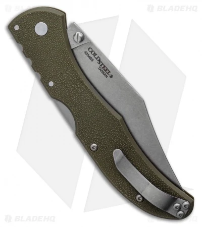 Cold Steel Range Boss Tri-Ad Lock Knife OD Green Zy-Ex (4" Stonewash) 3 Cold Steel Range Boss Tri-Ad Lock Knife OD Green Zy-Ex (4" Stonewash) - Image 3