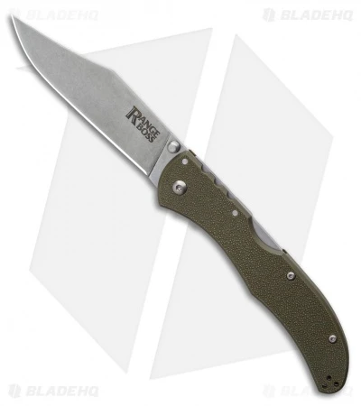 Cold Steel Range Boss Tri-Ad Lock Knife OD Green Zy-Ex (4" Stonewash) 1 Cold Steel Range Boss Tri-Ad Lock Knife OD Green Zy-Ex (4" Stonewash)
