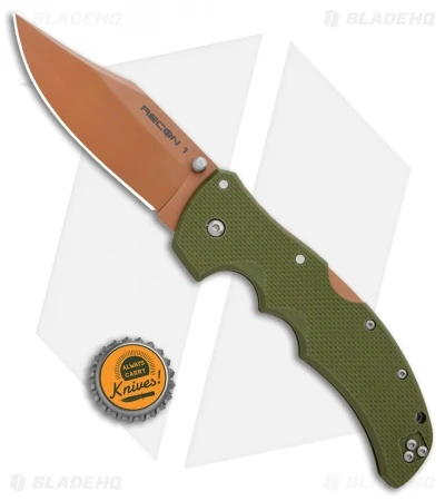 Cold Steel Recon 1 Clip Point Lockback Knife Desert Warrior G-10 (4" Copper) 4 Cold Steel Recon 1 Clip Point Lockback Knife Desert Warrior G-10 (4" Copper) - Image 4