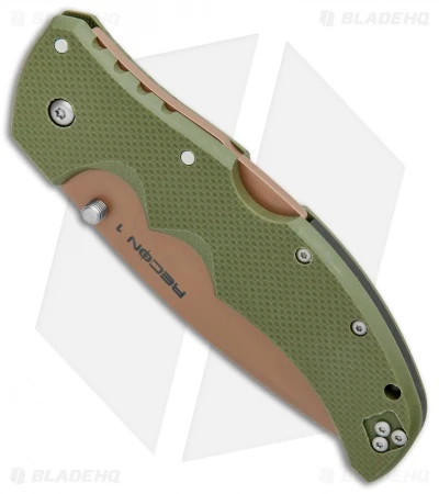 Cold Steel Recon 1 Spear Point Lockback Knife Desert Warrior G-10 (4" Copper) 2 Cold Steel Recon 1 Spear Point Lockback Knife Desert Warrior G-10 (4" Copper) - Image 2