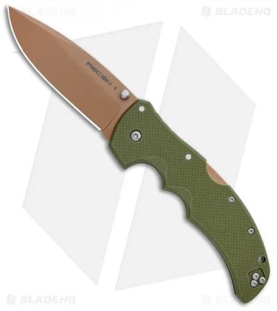 Cold Steel Recon 1 Spear Point Lockback Knife Desert Warrior G-10 (4" Copper) 1 Cold Steel Recon 1 Spear Point Lockback Knife Desert Warrior G-10 (4" Copper)