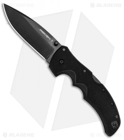 Cold Steel Recon 1 Lockback Knife Black G-10 (4" Black CPM-S35VN) CS27BS 1 Cold Steel Recon 1 Lockback Knife Black G-10 (4" Black CPM-S35VN) CS27BS