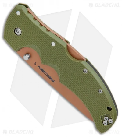 Cold Steel Recon 1 Tanto Lockback Knife Desert Warrior G-10 (4" Copper) 2 Cold Steel Recon 1 Tanto Lockback Knife Desert Warrior G-10 (4" Copper) - Image 2