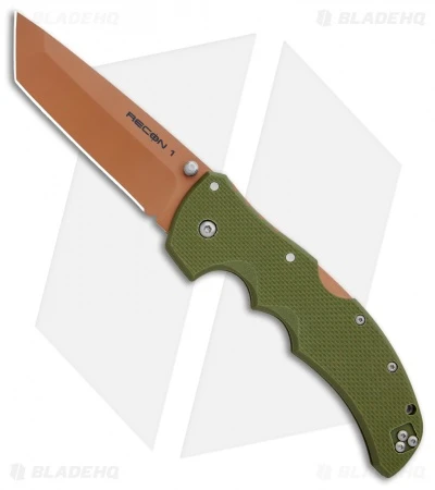 Cold Steel Recon 1 Tanto Lockback Knife Desert Warrior G-10 (4" Copper) 1 Cold Steel Recon 1 Tanto Lockback Knife Desert Warrior G-10 (4" Copper)