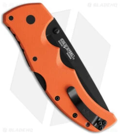 Cold Steel Recon 1 Tanto Lockback Knife Orange G-10 (4" Black) 5 Cold Steel Recon 1 Tanto Lockback Knife Orange G-10 (4" Black) -Cold Steel Cold Steel Recon 1 Tanto Point Plain Edge Orange Black BHQ 176947 jr side