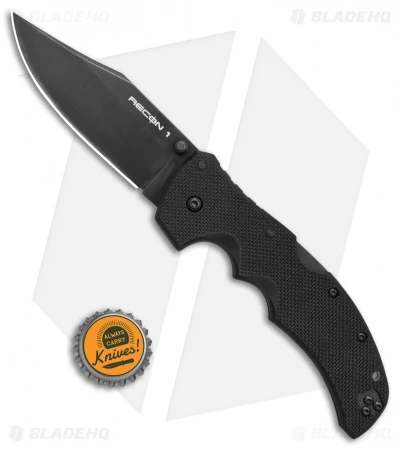 Cold Steel Recon 1 Clip Point Lockback Knife G-10 (4" Black CPM-S35VN) 27BC 4 Cold Steel Recon 1 Clip Point Lockback Knife G-10 (4" Black CPM-S35VN) 27BC - Image 4