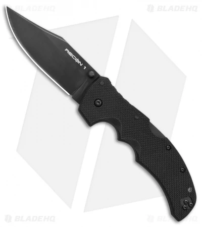 Cold Steel Recon 1 Clip Point Lockback Knife G-10 (4" Black CPM-S35VN) 27BC 1 Cold Steel Recon 1 Clip Point Lockback Knife G-10 (4" Black CPM-S35VN) 27BC