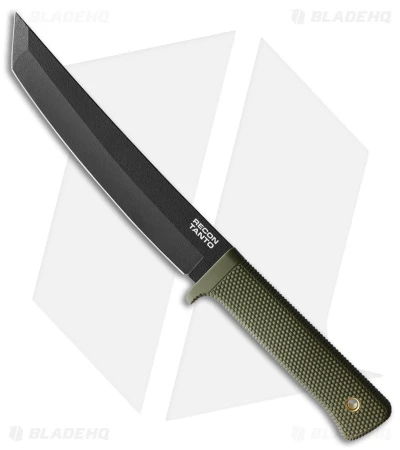 Cold Steel Recon Tanto Fixed Blade Knife OD Green (7" Black) 1 Cold Steel Recon Tanto Fixed Blade Knife OD Green (7" Black)
