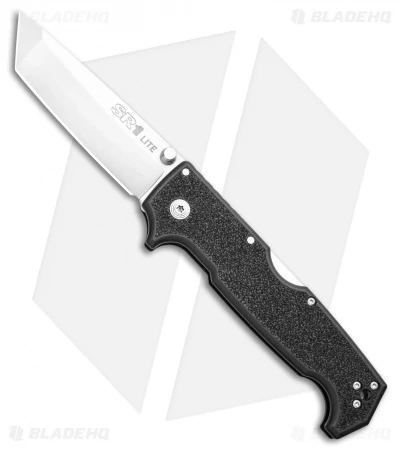 Cold Steel SR1 Lite Tanto Tri-Ad Lock Knife Black Griv-Ex (4" Satin) 62K1A 1 Cold Steel SR1 Lite Tanto Tri-Ad Lock Knife Black Griv-Ex (4" Satin) 62K1A