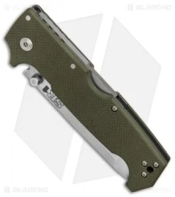 Cold Steel SR1 Tri-Ad Lock Tanto Knife OD Green G-10 (4" Satin S35VN) 62LA 6 Cold Steel SR1 Tri-Ad Lock Tanto Knife OD Green G-10 (4" Satin S35VN) 62LA -Cold Steel Cold Steel SR1 Tanto OD Green G10 satin BHQ 80422 er spine