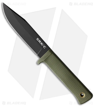 Cold Steel SRK Compact Fixed Blade Knife OD Green Kray-Ex (5" Black SK-5) 1 Cold Steel SRK Compact Fixed Blade Knife OD Green Kray-Ex (5" Black SK-5)