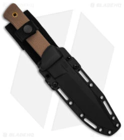 Cold Steel SRK Search Rescue Fixed Blade Knife Tan Polymer (6" Black ) 6 Cold Steel SRK Search Rescue Fixed Blade Knife Tan Polymer (6" Black ) -Cold Steel Cold Steel SRK Search Rescue FB Knife Tan Polymer 6in Black BHQ 158054 td side