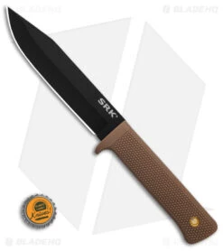 Cold Steel SRK Search Rescue Fixed Blade Knife Tan Polymer (6" Black ) 7 Cold Steel SRK Search Rescue Fixed Blade Knife Tan Polymer (6" Black ) -Cold Steel Cold Steel SRK Search Rescue FB Knife Tan Polymer 6in Black BHQ 158054 td size