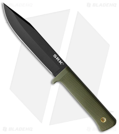 Cold Steel SRK Survival Rescue Knife Fixed Blade OD Green (6" Black) 1 Cold Steel SRK Survival Rescue Knife Fixed Blade OD Green (6" Black)