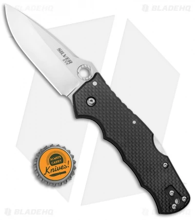 Cold Steel Silver Eye Elite Tri-Ad Lock Knife Carbon Fiber (3.5" Satin) 62QCFB 4 Cold Steel Silver Eye Elite Tri-Ad Lock Knife Carbon Fiber (3.5" Satin) 62QCFB - Image 4