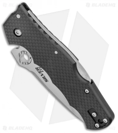 Cold Steel Silver Eye Elite Tri-Ad Lock Knife Carbon Fiber (3.5" Satin) 62QCFB 2 Cold Steel Silver Eye Elite Tri-Ad Lock Knife Carbon Fiber (3.5" Satin) 62QCFB - Image 2