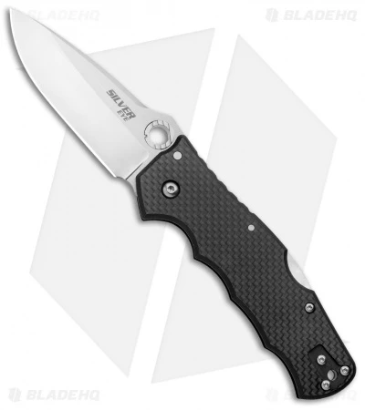 Cold Steel Silver Eye Elite Tri-Ad Lock Knife Carbon Fiber (3.5" Satin) 62QCFB 1 Cold Steel Silver Eye Elite Tri-Ad Lock Knife Carbon Fiber (3.5" Satin) 62QCFB