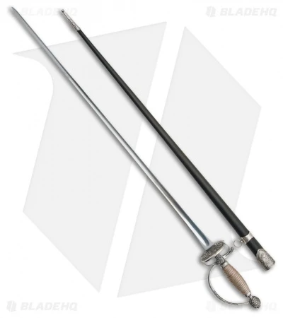 Cold Steel Small Sword W/ Leather Scabbard (30.75" Satin) 88SMS 1 Cold Steel Small Sword W/ Leather Scabbard (30.75" Satin) 88SMS