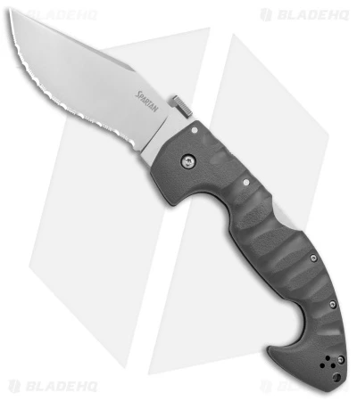 Cold Steel Spartan Kopis Tri-Ad Lockback Knife Gray (4.5" SW Serr AUS 10A) 1 Cold Steel Spartan Kopis Tri-Ad Lockback Knife Gray (4.5" SW Serr AUS 10A)