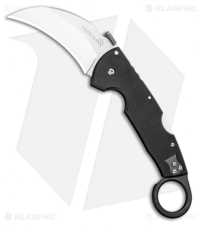 Cold Steel Tiger Claw Karambit Lockback Knife (3.25" Satin CPM-S35VN) 22C 1 Cold Steel Tiger Claw Karambit Lockback Knife (3.25" Satin CPM-S35VN) 22C