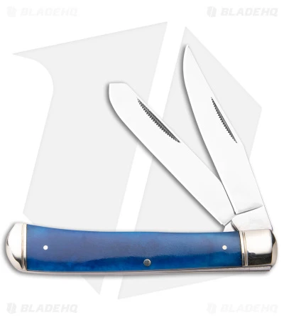 Cold Steel Trapper Slip Joint Knife Blue Bone (3.3" Satin) 1 Cold Steel Trapper Slip Joint Knife Blue Bone (3.3" Satin)