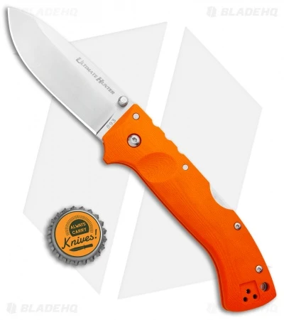 Cold Steel Ultimate Hunter Lockback Knife Blaze Orange G-10 (3.5" Satin) 30URY 4 Cold Steel Ultimate Hunter Lockback Knife Blaze Orange G-10 (3.5" Satin) 30URY - Image 4