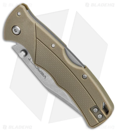 Cold Steel Verdict Clip Point Tri-Ad Lock Knife FDE GFN (3" Stonewash) 2 Cold Steel Verdict Clip Point Tri-Ad Lock Knife FDE GFN (3" Stonewash) - Image 2