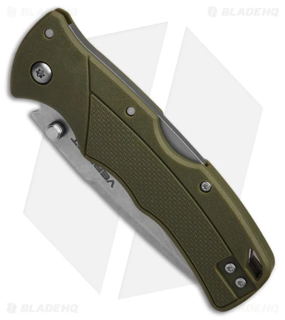 Cold Steel Verdict Tri-Ad Lock Knife Spear Point OD Green GFN (3" SW) 2 Cold Steel Verdict Tri-Ad Lock Knife Spear Point OD Green GFN (3" SW) - Image 2