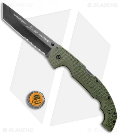 Cold Steel Voyager L.E. Rawles Tanto Tri-Ad Lock Knife Green (5.5" SW) 29UXTGH 4 Cold Steel Voyager L.E. Rawles Tanto Tri-Ad Lock Knife Green (5.5" SW) 29UXTGH - Image 4