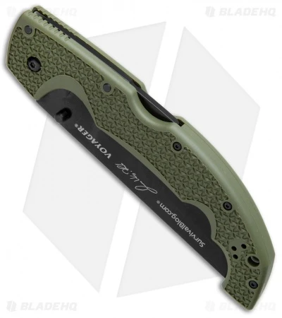 Cold Steel Voyager L.E. Rawles Tanto Tri-Ad Lock Knife Green (5.5" SW) 29UXTGH 2 Cold Steel Voyager L.E. Rawles Tanto Tri-Ad Lock Knife Green (5.5" SW) 29UXTGH - Image 2