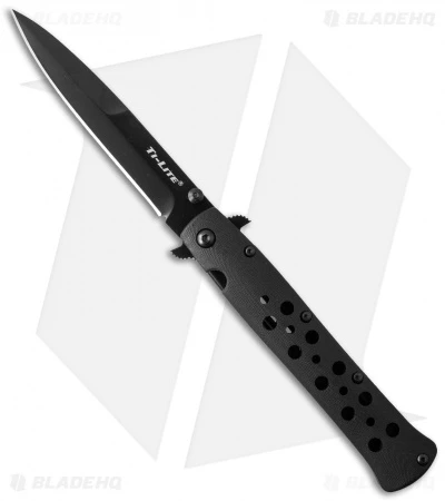 Cold Steel Ti-Lite Liner Lock Knife Black G-10 (4" Black CTS-XHP) 26AGST 1 Cold Steel Ti-Lite Liner Lock Knife Black G-10 (4" Black CTS-XHP) 26AGST