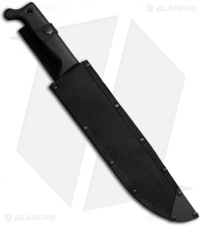 Cold Steel Bowie Point Machete Fixed Blade Knife (12" Black) 97BWM12S 2 Cold Steel Bowie Point Machete Fixed Blade Knife (12" Black) 97BWM12S - Image 2