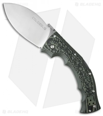 Cold Steel Colossus I Lockback Knife Green/Black (4" Satin) 28DWA 1 Cold Steel Colossus I Lockback Knife Green/Black (4" Satin) 28DWA