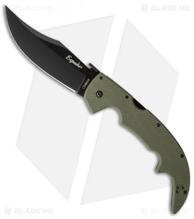 Cold Steel Espada Large Lockback Knife OD Green G-10 (5.5" Black) 62NGLVG 1 Cold Steel Espada Large Lockback Knife OD Green G-10 (5.5" Black) 62NGLVG