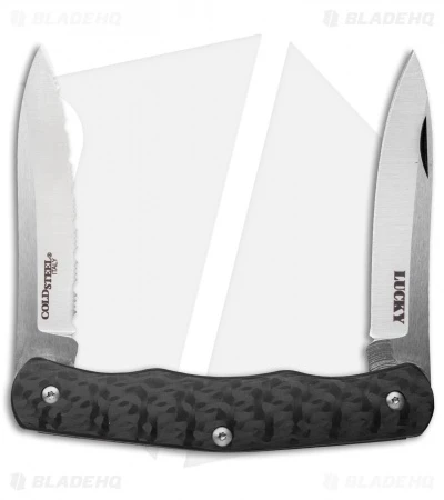 Cold Steel Lucky Pocket Knife Carbon Fiber (2.625" Satin) 54VPN 1 Cold Steel Lucky Pocket Knife Carbon Fiber (2.625" Satin) 54VPN