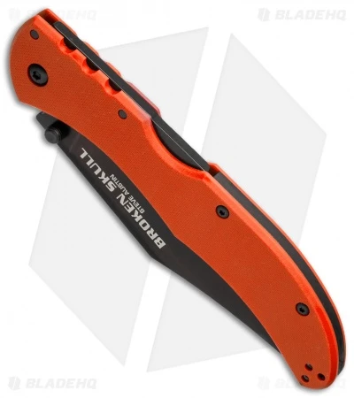 Cold Steel Broken Skull I Lock Back Knife Orange G-10 (4" Black CTS-XHP) 54SBOR 3 Cold Steel Broken Skull I Lock Back Knife Orange G-10 (4" Black CTS-XHP) 54SBOR - Image 3
