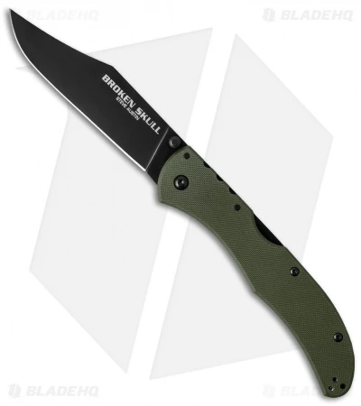 Cold Steel Broken Skull III Knife OD Green G-10 (4" Black CPM-S35VN) 54S3A 1 Cold Steel Broken Skull III Knife OD Green G-10 (4" Black CPM-S35VN) 54S3A