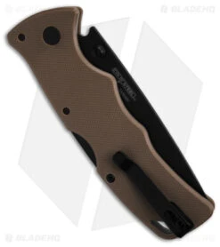 Cold Steel Verdict Tanto Tri-Ad Lock Knife Tan FDE G-10 (3" Black) AUS-10A 6 Cold Steel Verdict Tanto Tri-Ad Lock Knife Tan FDE G-10 (3" Black) AUS-10A -Cold Steel cold steel verdict tanto triad lock knife tan fde g10 3 in black bhq139971 hd side